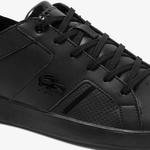 Lacoste Novas 120 3 Sma Erkek Siyah Deri Sneaker