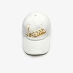 Lacoste Unisex Desenli Beyaz Şapka