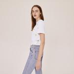 Lacoste X FriendsWithYou Unisex Desenli Beyaz T-Shirt