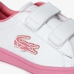 Lacoste Carnaby Evo Çocuk Beyaz - Pembe Spor Ayakkabı