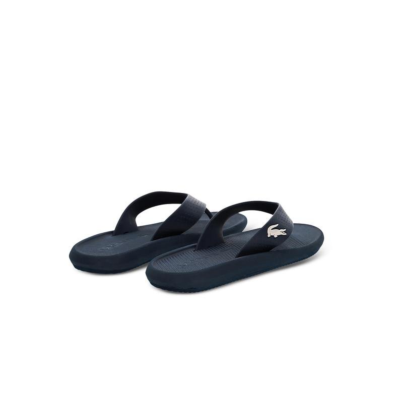 Lacoste Croco Sandal 219 1 Cma Erkek Lacivert - Beyaz Terlik