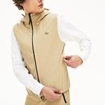 Lacoste Motion Erkek Bej Kapüşonlu 3 Farklı Kullanımlı Ceket