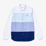 Lacoste Erkek Regular Fit Düğmeli Yaka Blok Desenli Renkli Gömlek