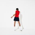 Lacoste Sport Kadın Polo Yaka Blok Desenli Kısa Kollu Renkli Elbise