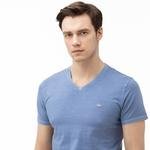 Lacoste Erkek V Yaka Mavi T-Shirt