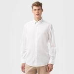 Erkek Tech Prep Beyaz Regular Oxford Gömlek