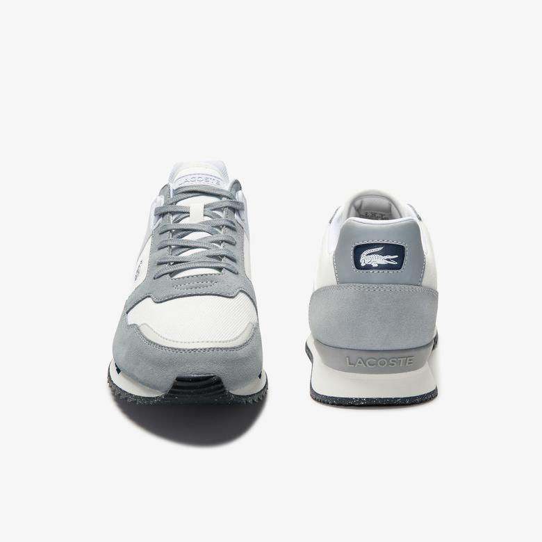 Lacoste Partner Piste 01202 Sma Erkek Gri - Beyaz Sneaker