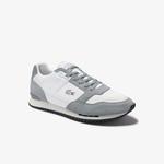 Lacoste Partner Piste 01202 Sma Erkek Gri - Beyaz Sneaker