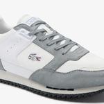 Lacoste Partner Piste 01202 Sma Erkek Gri - Beyaz Sneaker