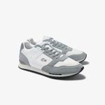 Lacoste Partner Piste 01202 Sma Erkek Gri - Beyaz Sneaker