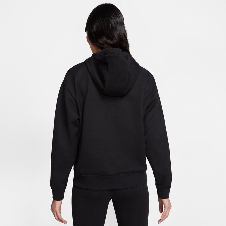 Nike Sportswear Swoosh Kadın Siyah Kapüşonlu Sweatshirt
