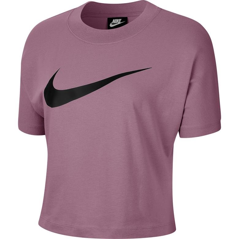 Nike Sportswear Swoosh Kadın Mor T-Shirt