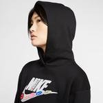 Nike Sportswear Fleece Kadın Siyah Kapüşonlu Sweatshirt