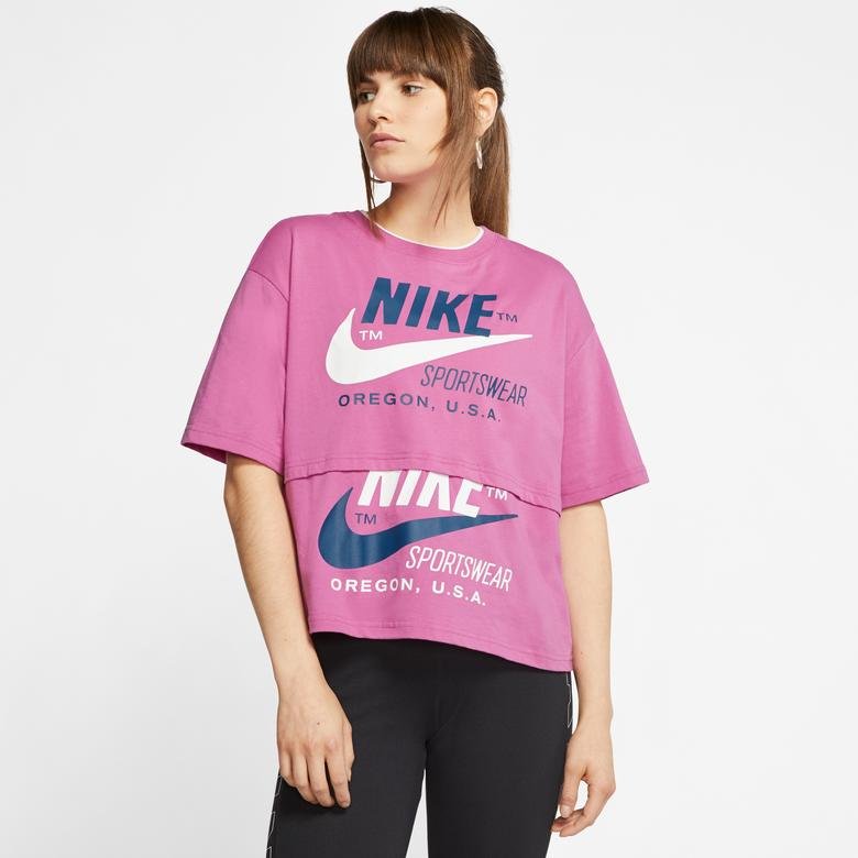 Nike Sportswear Kadın Pembe T-Shirt