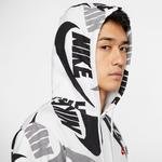 Nike Sportswear Club Erkek Beyaz-Siyah Kapüşonlu Sweatshirt