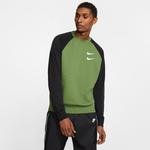 Nike Sportswear Swoosh Crew Erkek Yeşil Sweatshirt
