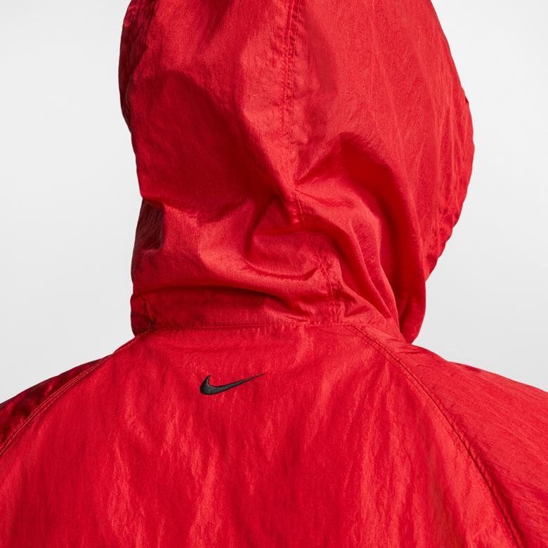 Nike Sportswear Swoosh Erkek Kırmızı-Siyah Ceket