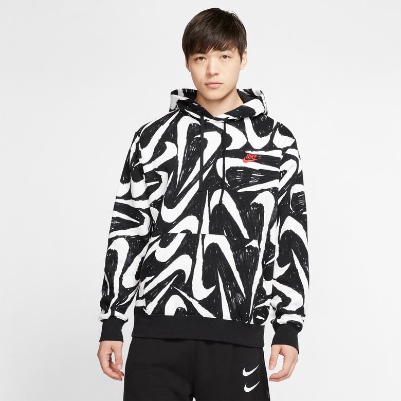 Nike Sportswear Club Erkek Siyah Kapüşonlu Sweatshirt