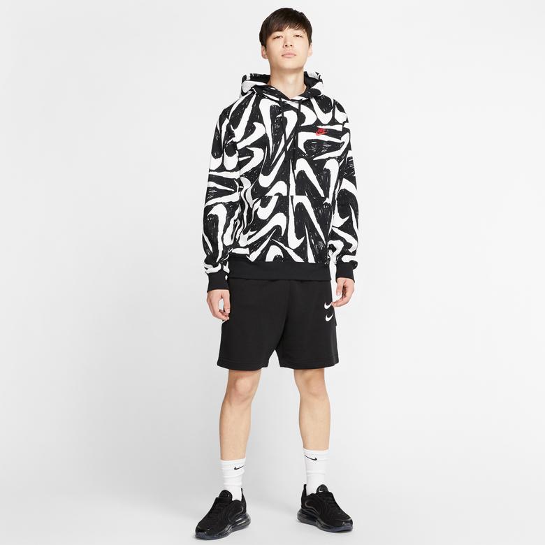 Nike Sportswear Club Erkek Siyah Kapüşonlu Sweatshirt