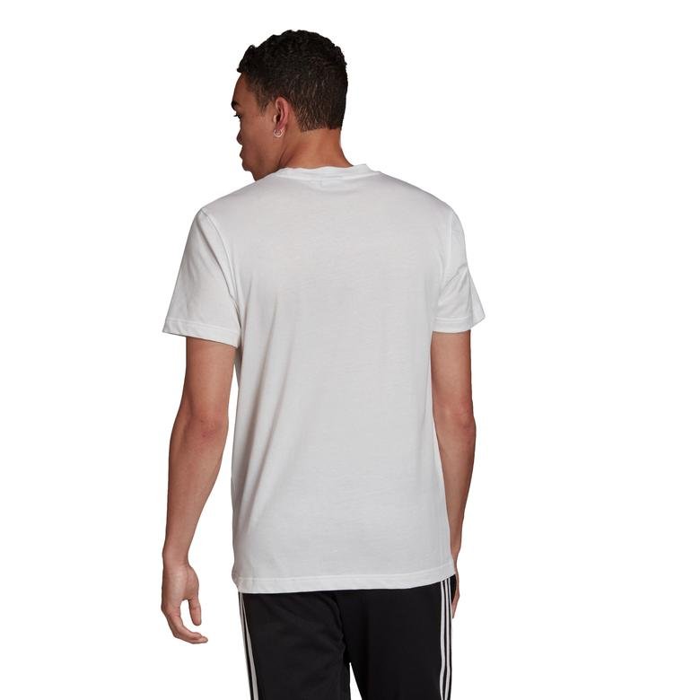 adidas Camo Ess Erkek Beyaz T-Shirt