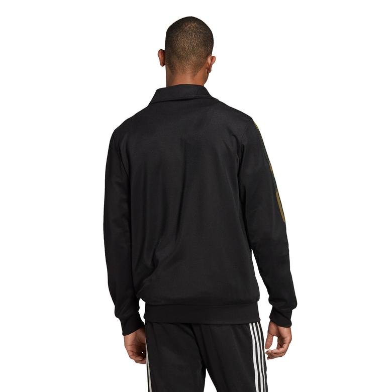 adidas Camo Erkek Siyah Fermuarlı Sweatshirt