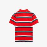 Lacoste Çocuk Çizgili Kırmızı Polo
