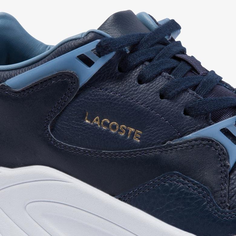 Lacoste Court Slam Kadın Lacivert-Açık Mavi Deri Ayakkabı