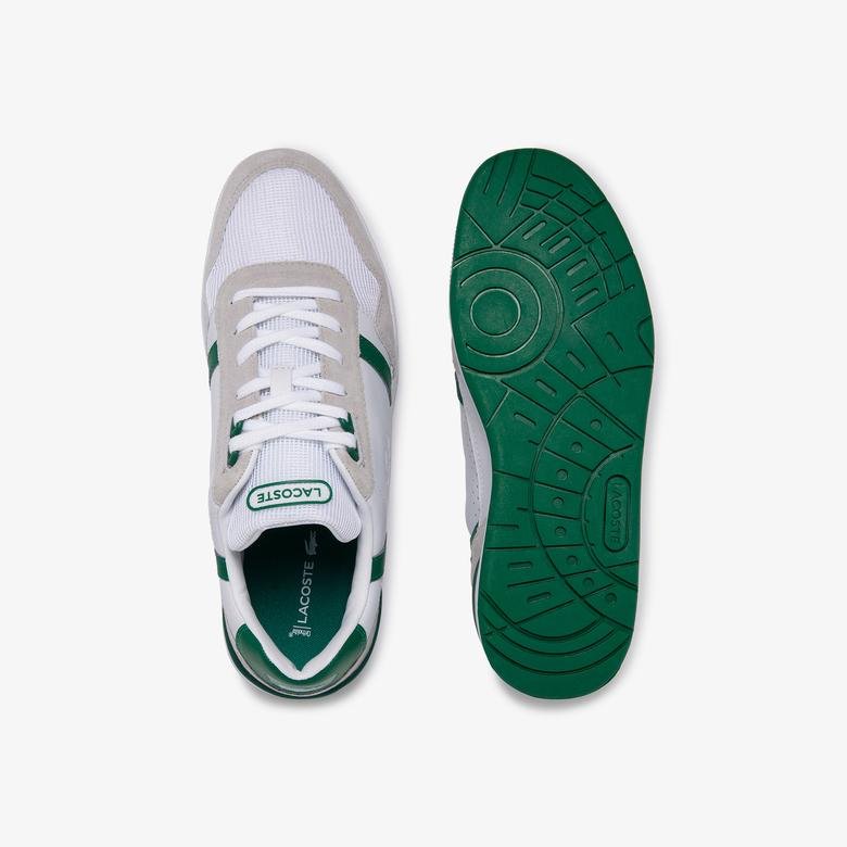 Lacoste T-Clip Erkek Beyaz-Yeşil Spor Ayakkabı
