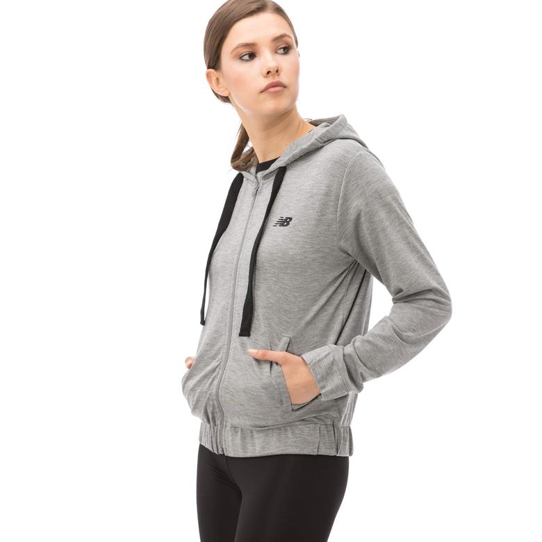 New Balance Kadın Gri Sweatshirt
