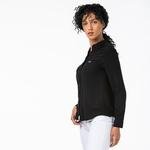Lacoste Kadın Hakim Yaka Siyah Gömlek