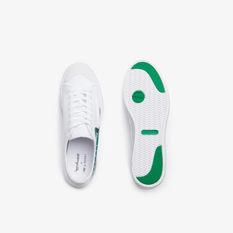 Lacoste X Jeremyville Gripshot Jvl 120 1 Cma Erkek Beyaz - Yeşil Sneaker