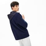 Lacoste Motion Erkek Lacivert Çıkarılabilir Kapüşonlu Sweatshirt
