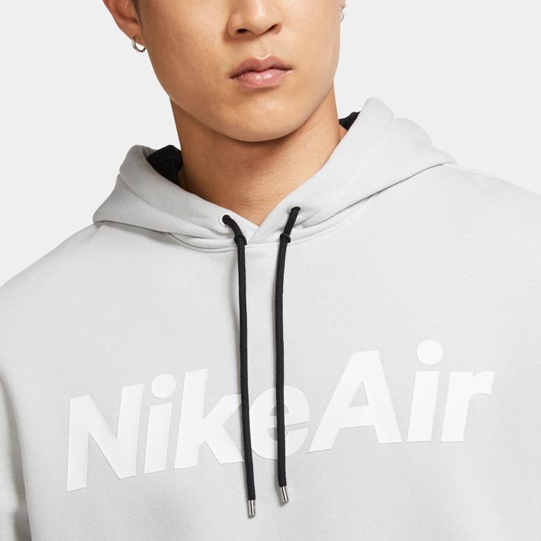 Nike Air Erkek Gri Kapüşonlu Sweatshirt