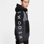 Nike Sportswear Swoosh Dokuma Siyah Erkek Ceket