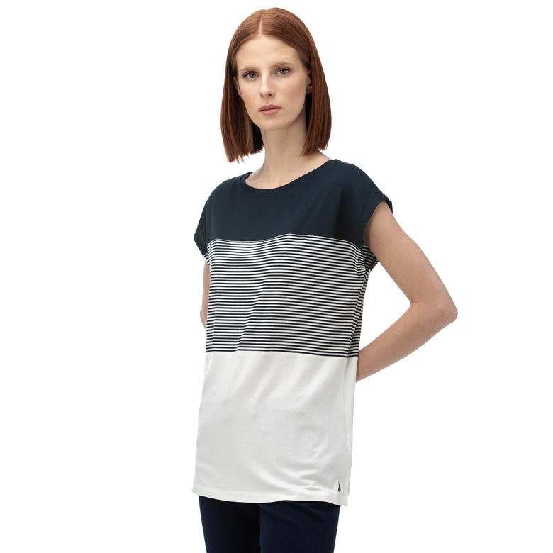 Nautica Kadın Lacivert T-Shirt