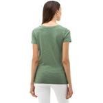 NAUTICA Kadın Yeşil V-Yaka T-Shirt