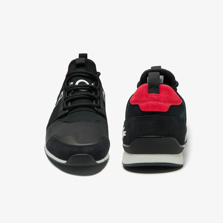 Lacoste Menerva Elite 0120 1 Cma Erkek Siyah - Kırmızı Sneaker