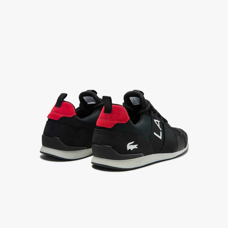 Lacoste Menerva Elite 0120 1 Cma Erkek Siyah - Kırmızı Sneaker