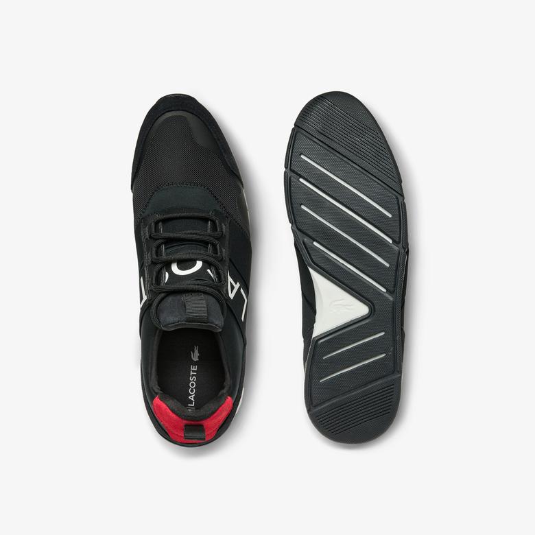 Lacoste Menerva Elite 0120 1 Cma Erkek Siyah - Kırmızı Sneaker