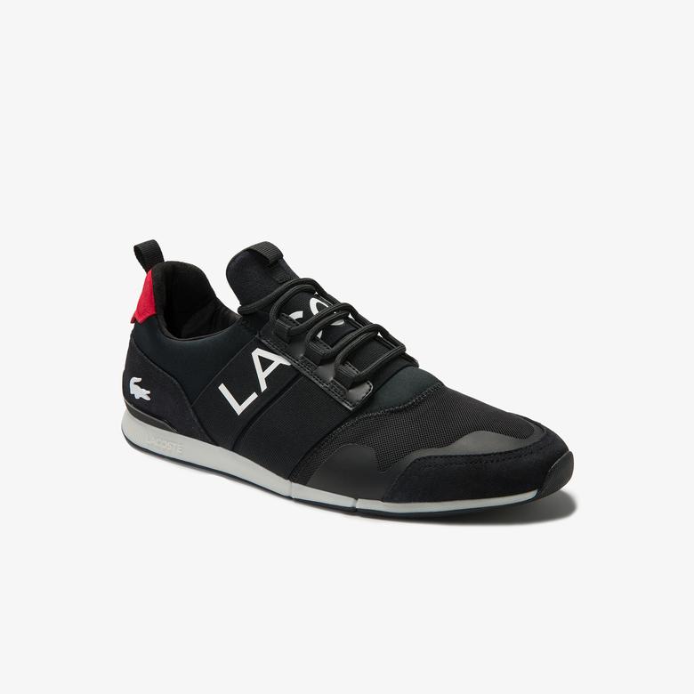 Lacoste Menerva Elite 0120 1 Cma Erkek Siyah - Kırmızı Sneaker