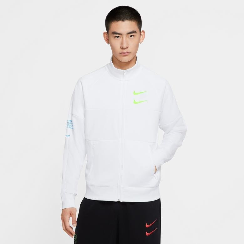 Nike Sportswear Swoosh Erkek Beyaz Eşofman Üstü