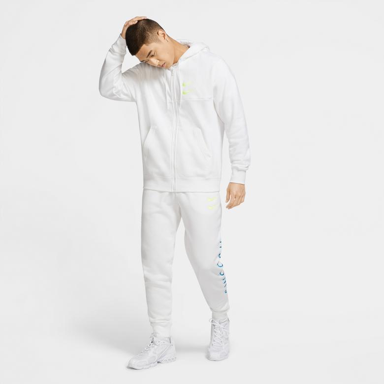 Nike Sportswear Swoosh Erkek Beyaz Sweatshirt