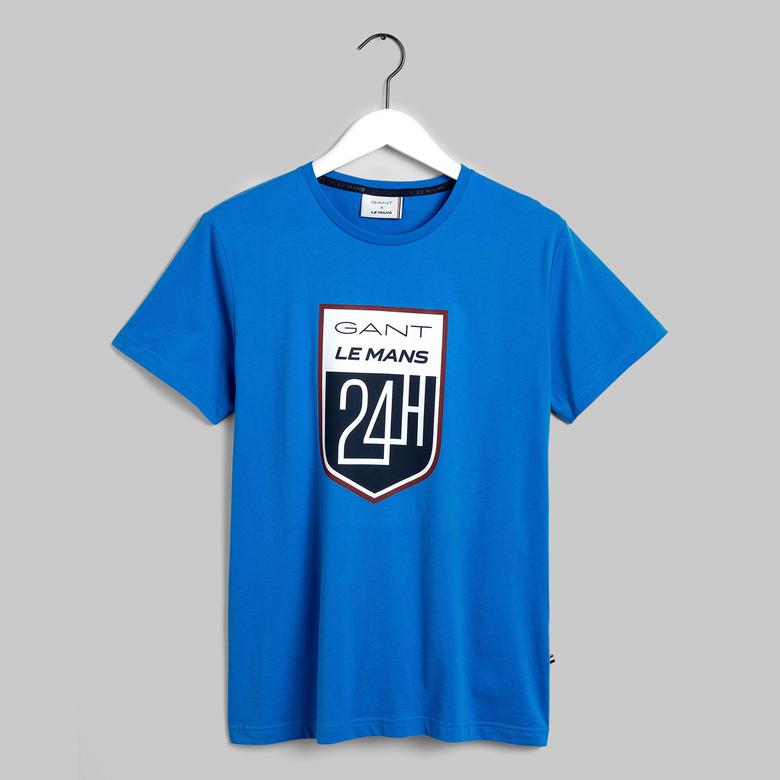 GANT x LE MANS Erkek Mavi Tshirt