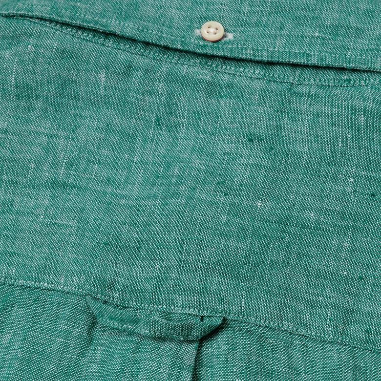 Gant Erkek Yeşil Regular Fit Keten Gömlek
