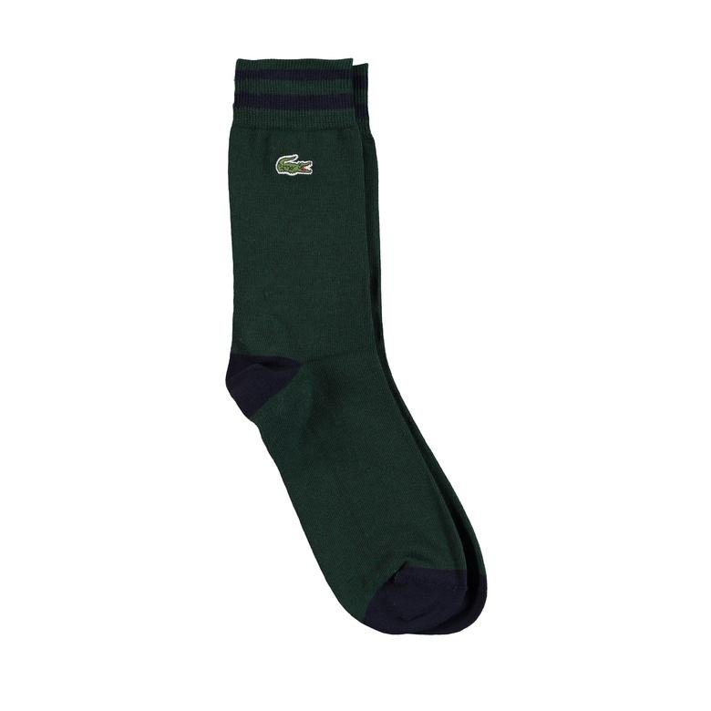 Lacoste Unisex Lacivert-Yeşil Çorap