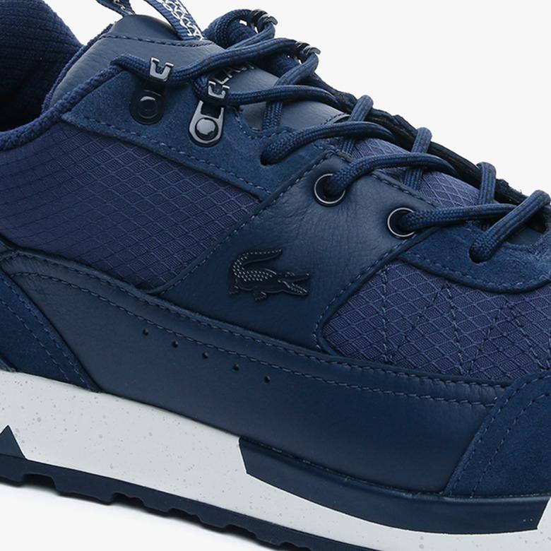 Lacoste Urban Breaker Lo 03201Cma Erkek Deri Lacivert - Beyaz Sneaker