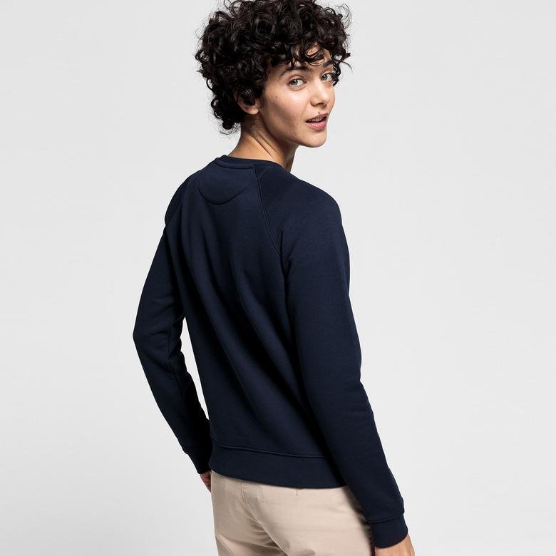 Gant Kadın Lacivert Regular Fit Sweatshirt