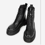 The Kooples Kadın Bağcıklı Siyah Deri Bot