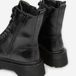 The Kooples Kadın Bağcıklı Siyah Deri Bot