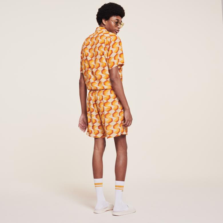 Lacoste X Ricky Regal Erkek Desenli Renkli Şort